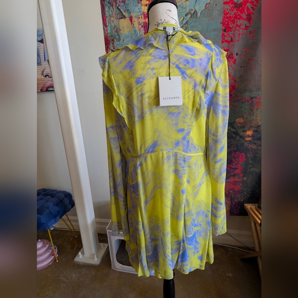 NWT Lini Inspiral V-Neck Frill Mini Dress - Picture 6 of 12